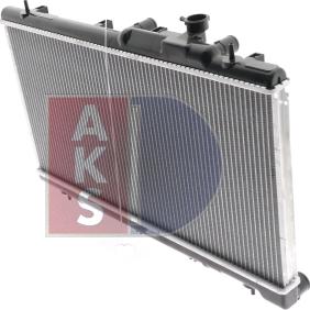 AKS Dasis 350032N - Radiator, engine cooling autospares.lv