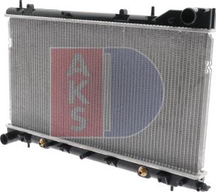 AKS Dasis 350037N - Radiator, engine cooling autospares.lv