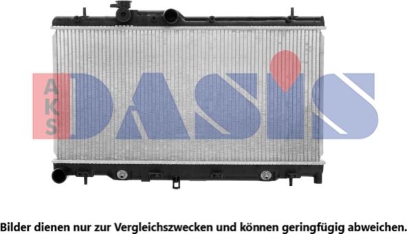 AKS Dasis 350029N - Radiator, engine cooling autospares.lv