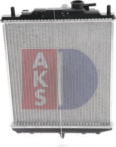 AKS Dasis 360180N - Radiator, engine cooling autospares.lv