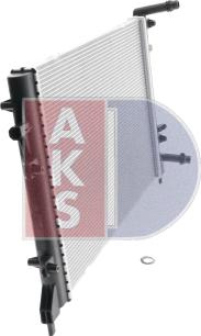 AKS Dasis 330006N - Radiator, engine cooling autospares.lv