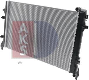 AKS Dasis 330006N - Radiator, engine cooling autospares.lv