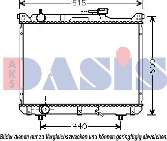 AKS Dasis 320026N - Radiator, engine cooling autospares.lv