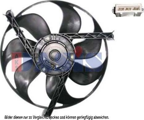 AKS Dasis 328001N - Fan Wheel, engine cooling autospares.lv