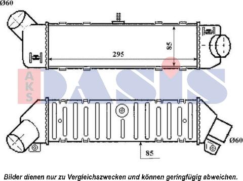 AKS Dasis 327001N - Intercooler, charger autospares.lv