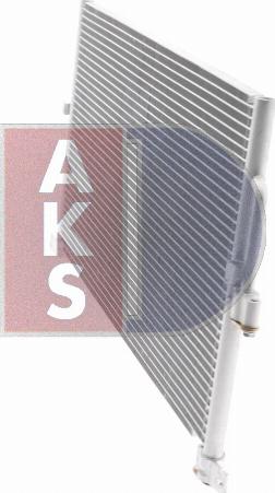 AKS Dasis 372005N - Condenser, air conditioning autospares.lv