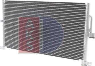 AKS Dasis 372005N - Condenser, air conditioning autospares.lv