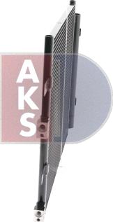 AKS Dasis 372014N - Condenser, air conditioning autospares.lv