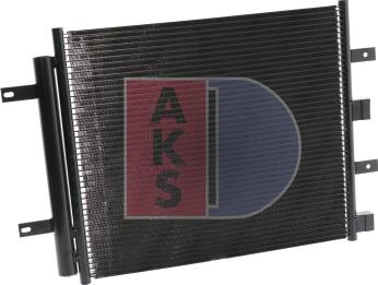 AKS Dasis 372014N - Condenser, air conditioning autospares.lv