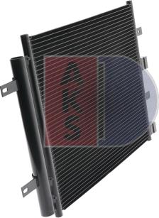 AKS Dasis 372014N - Condenser, air conditioning autospares.lv