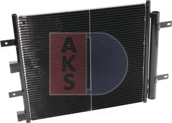 AKS Dasis 372014N - Condenser, air conditioning autospares.lv