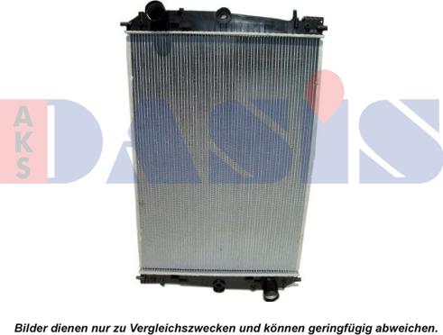 AKS Dasis 290210S - Radiator, engine cooling autospares.lv