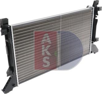 AKS Dasis 240070N - Radiator, engine cooling autospares.lv