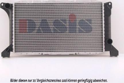 AKS Dasis 250570N - Radiator, engine cooling autospares.lv