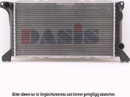 AKS Dasis 250020N - Radiator, engine cooling autospares.lv