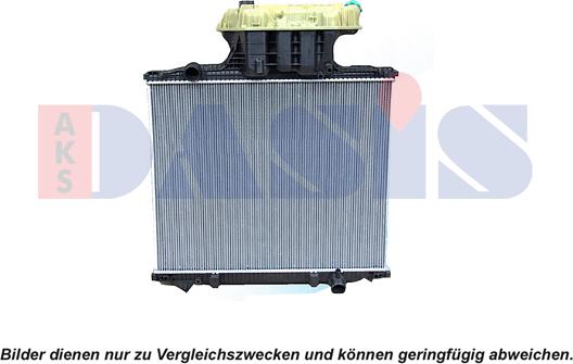 AKS Dasis 260012S - Radiator, engine cooling autospares.lv