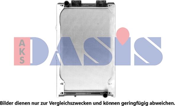 AKS Dasis 260140X - Radiator, engine cooling autospares.lv