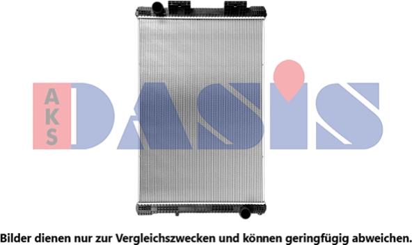 AKS Dasis 260760SXB - Radiator, engine cooling autospares.lv