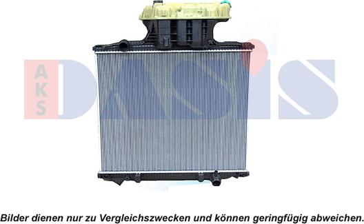 AKS Dasis 261900S - Radiator, engine cooling autospares.lv