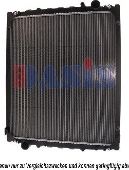 AKS Dasis 261001N - Radiator, engine cooling autospares.lv