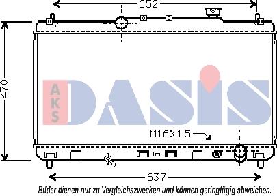 AKS Dasis 219071N - Radiator, engine cooling autospares.lv