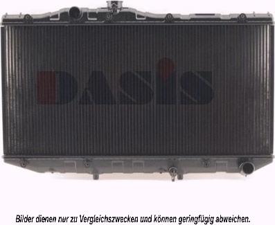 AKS Dasis 210980N - Radiator, engine cooling autospares.lv