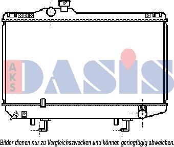 AKS Dasis 210053N - Radiator, engine cooling autospares.lv