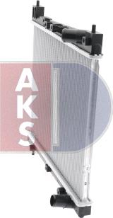 AKS Dasis 210029N - Radiator, engine cooling autospares.lv