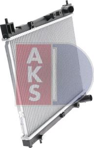 AKS Dasis 210029N - Radiator, engine cooling autospares.lv