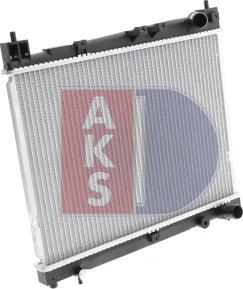 AKS Dasis 210029N - Radiator, engine cooling autospares.lv