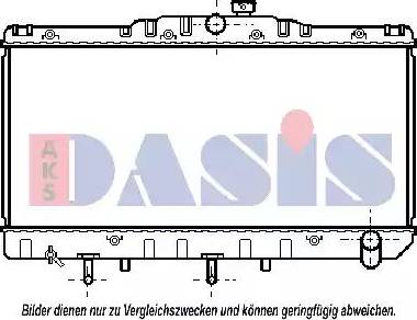 AKS Dasis 210026N - Radiator, engine cooling autospares.lv