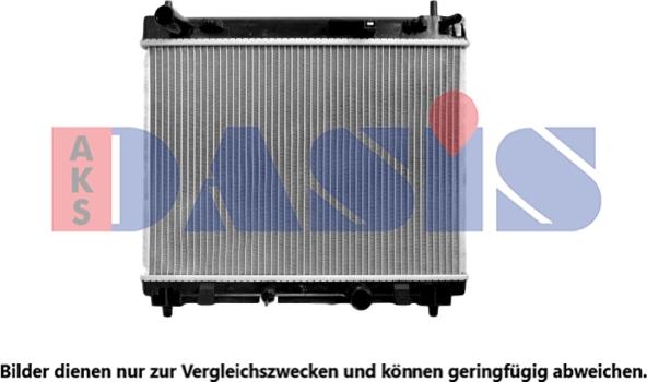 AKS Dasis 210185N - Radiator, engine cooling autospares.lv