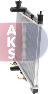 AKS Dasis 210201N - Radiator, engine cooling autospares.lv