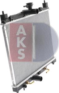 AKS Dasis 210201N - Radiator, engine cooling autospares.lv