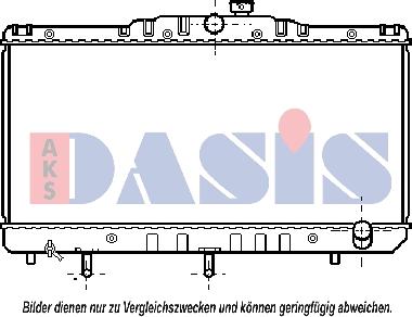 AKS Dasis 210210N - Radiator, engine cooling autospares.lv