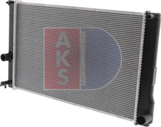 AKS Dasis 210238N - Radiator, engine cooling autospares.lv