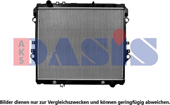 AKS Dasis 210277N - Radiator, engine cooling autospares.lv