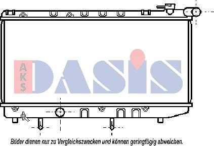 AKS Dasis 211470N - Radiator, engine cooling autospares.lv