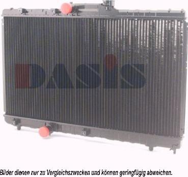 AKS Dasis 211640N - Radiator, engine cooling autospares.lv