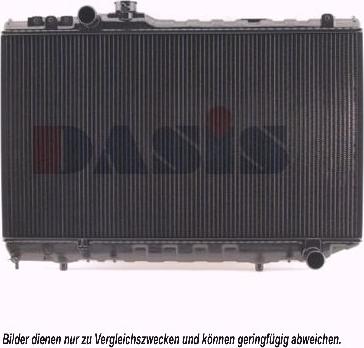 AKS Dasis 211130N - Radiator, engine cooling autospares.lv