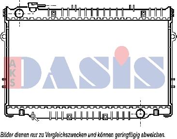 AKS Dasis 213420N - Radiator, engine cooling autospares.lv