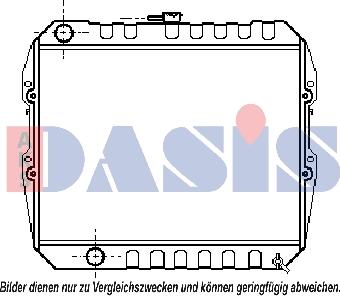 AKS Dasis 213060N - Radiator, engine cooling autospares.lv