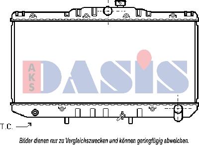 AKS Dasis 213330N - Radiator, engine cooling autospares.lv