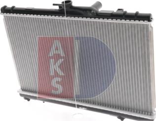 AKS Dasis 213750N - Radiator, engine cooling autospares.lv