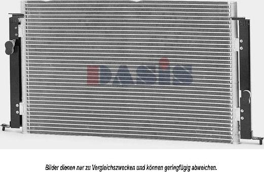 AKS Dasis 212990N - Condenser, air conditioning autospares.lv