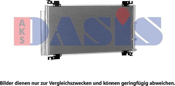 AKS Dasis 212114N - Condenser, air conditioning autospares.lv