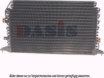 AKS Dasis 212110N - Condenser, air conditioning autospares.lv