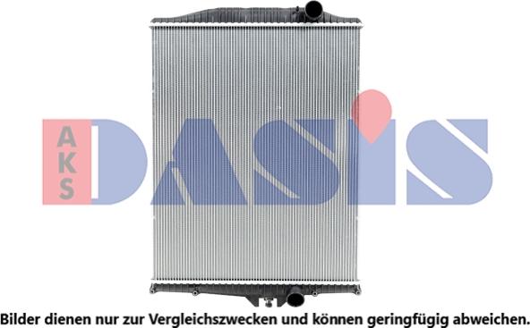AKS Dasis 280009SXV - Radiator, engine cooling autospares.lv