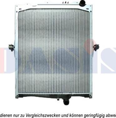 AKS Dasis 280025N - Radiator, engine cooling autospares.lv