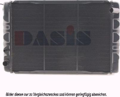 AKS Dasis 220680N - Radiator, engine cooling autospares.lv